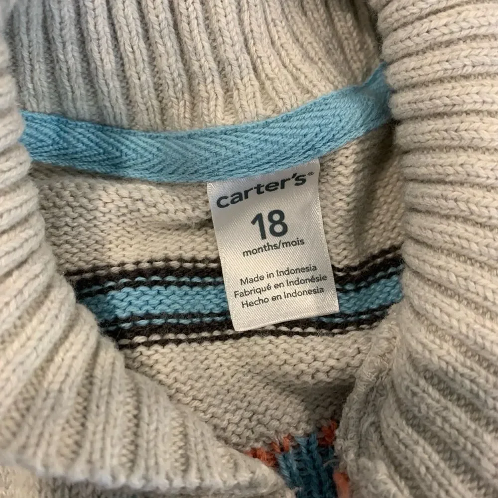 The Children's Place Boys Blue Jeans and  Old Navy/ Carter’s Sweater - Picture 5 of 16